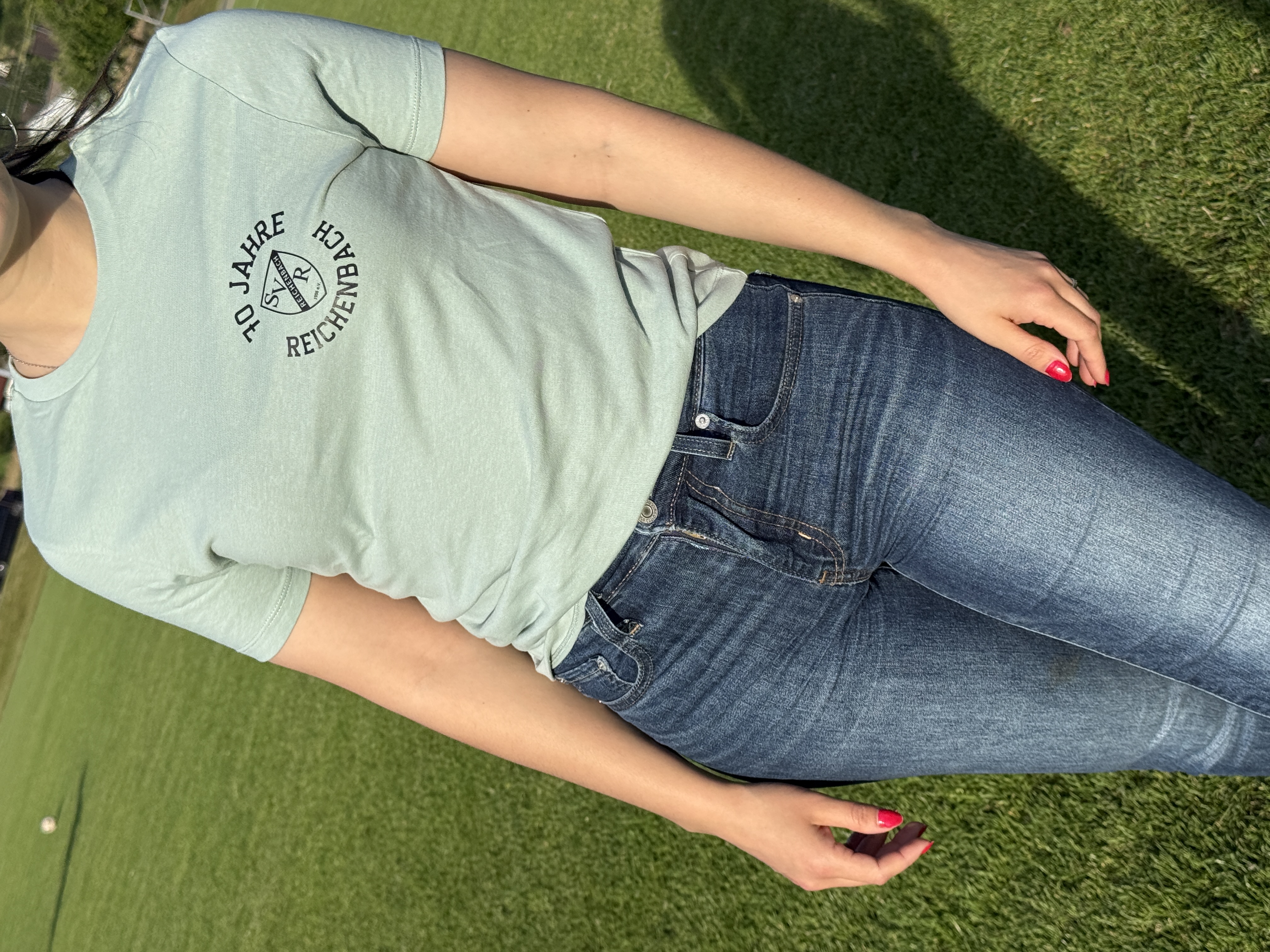 70 Jahre Logo — Damen T-Shirt — getragen